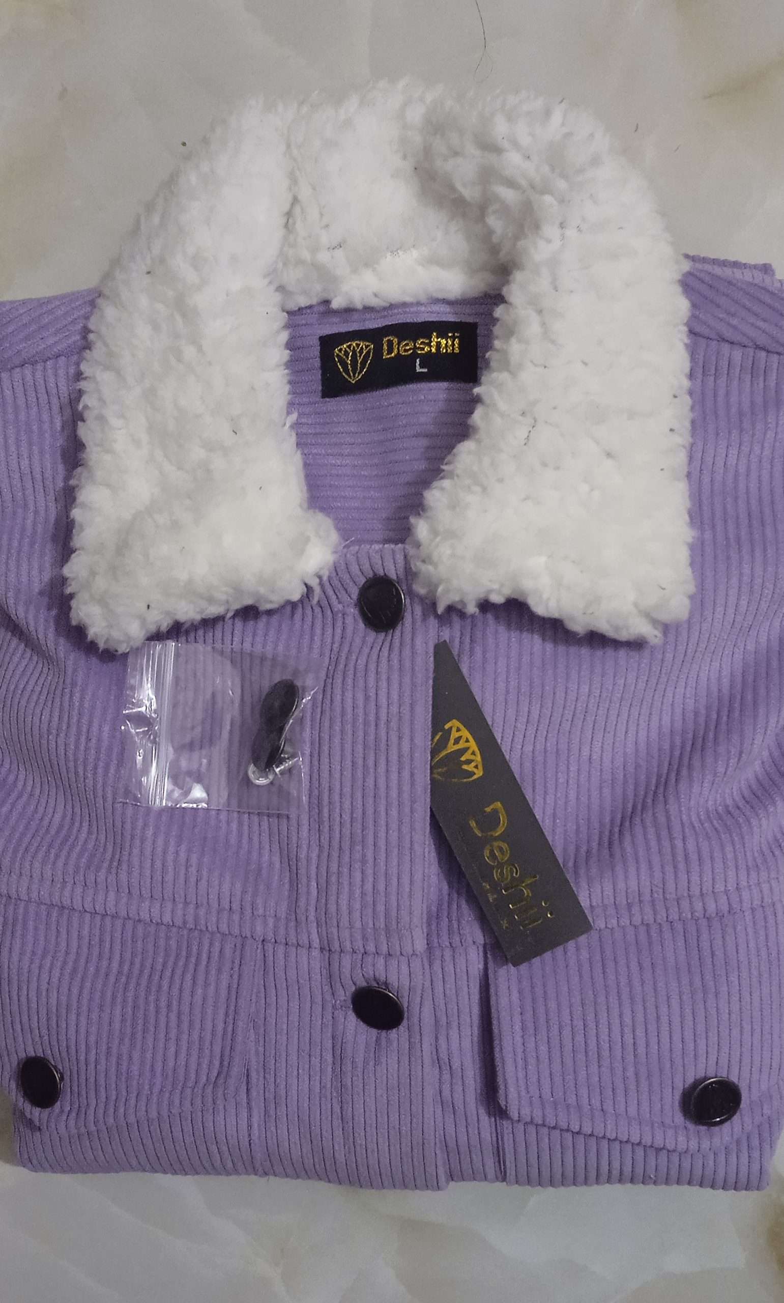 Corduroy jacket for winter for women