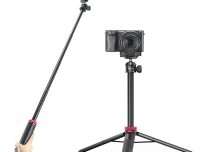 MT44 Extendable Vlog Tripod With 360° Ball Head – Black Color