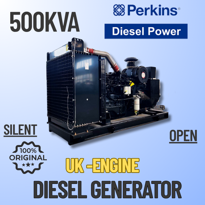 500 kVA Perkins Diesel Generator for Sale – Industrial Grade & Fuel Efficient ⚡