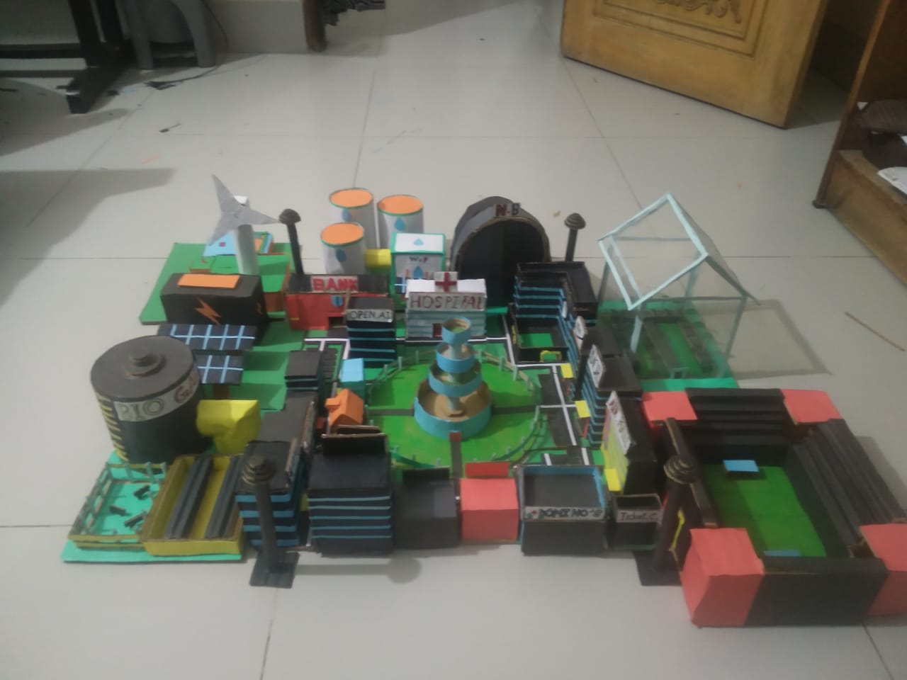 Renwable power and green house city