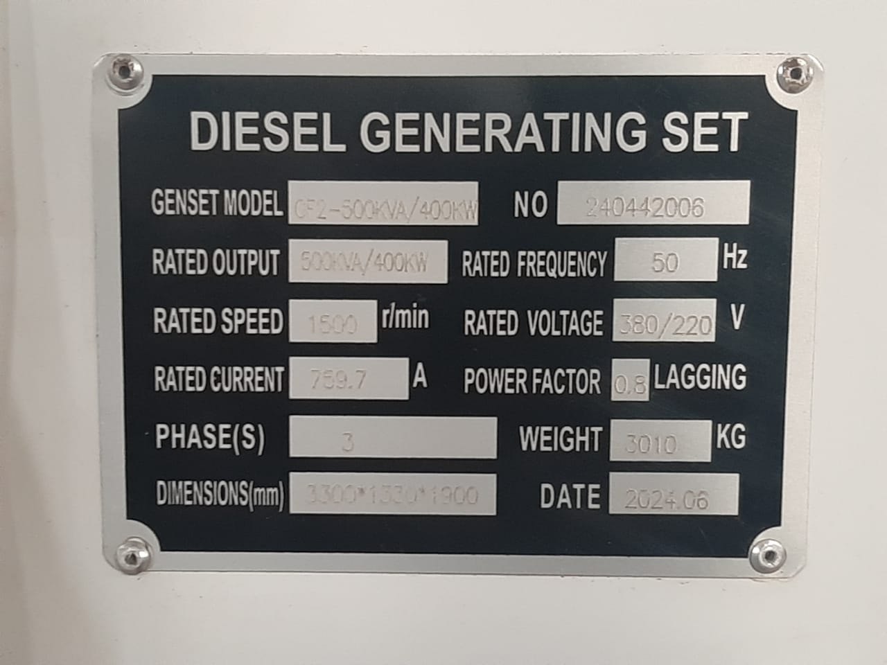 500 kVA HMan Diesel Generator for Sale – Heavy-Duty & Reliable ⚡