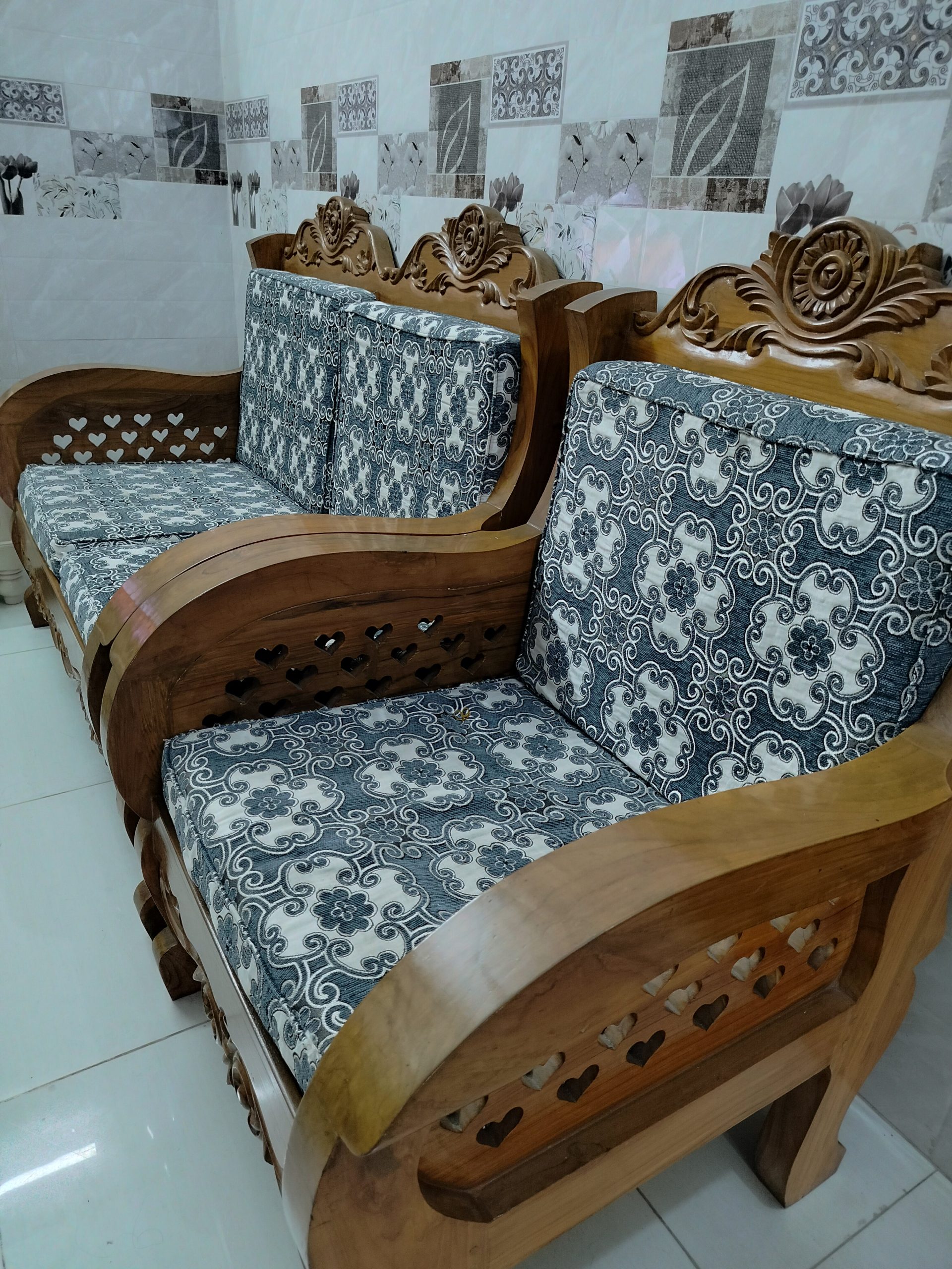 Original সেগুন কাঠের সোফা