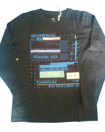 Boys Printed Full Sleeve Tshirt.