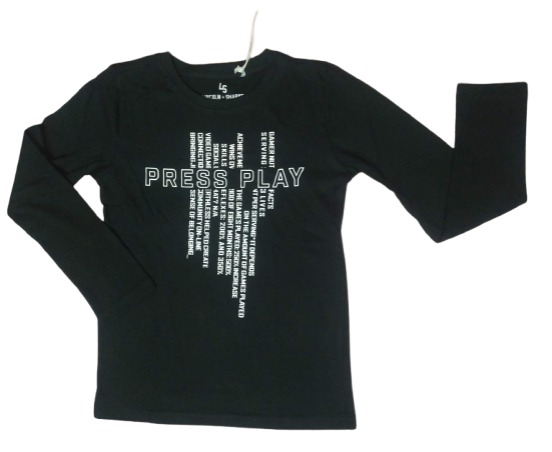 Boys Printed Full Sleeve Tshirt.